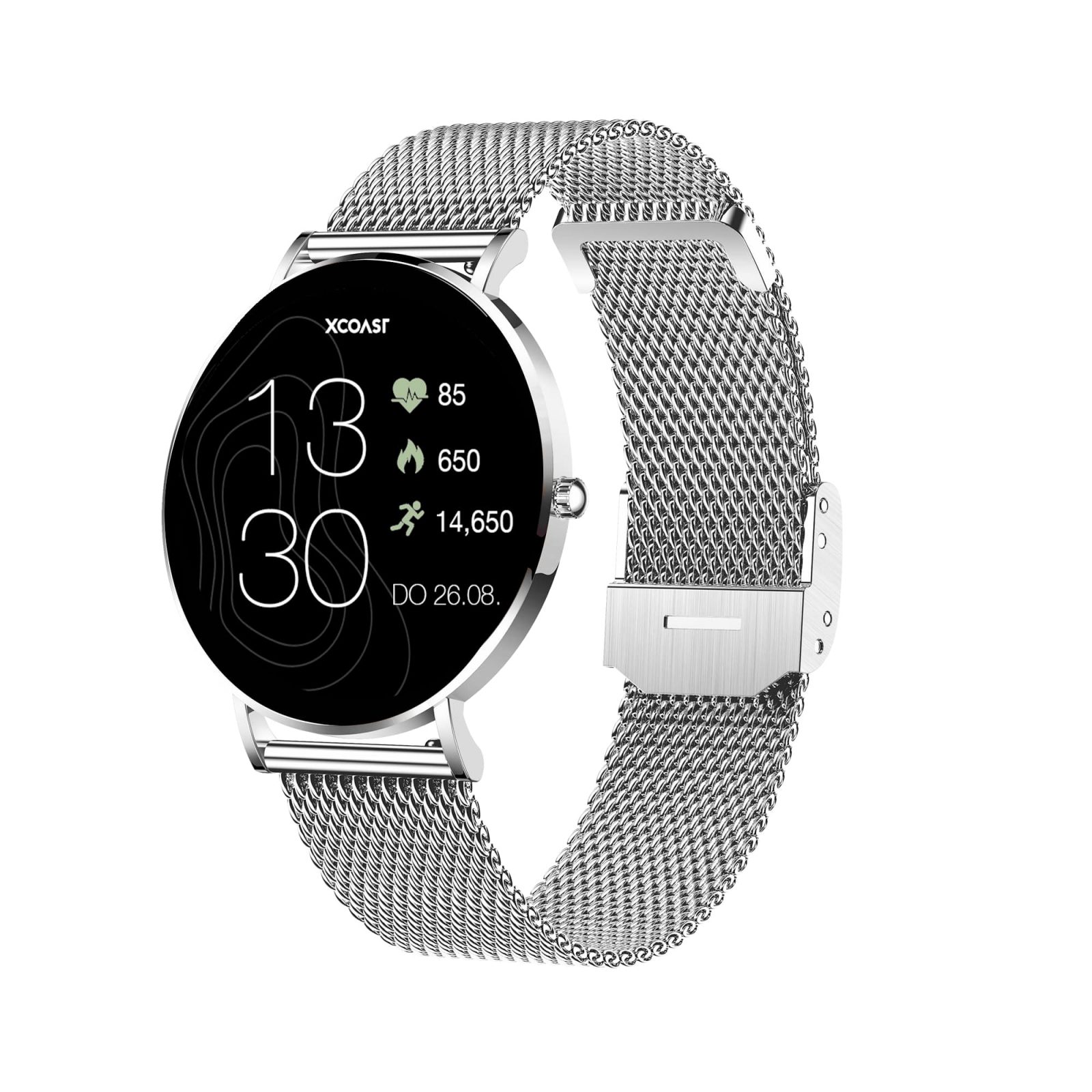 X-WATCH™ Generation SIONA2 I Offiziell XCOAST Damen Smartwatch Neueste - | Topas SHOP | Silver